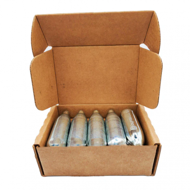 BYRNA 8 GRAM CO2 CARTRIDGES + OILER - 10 PACK - SD.